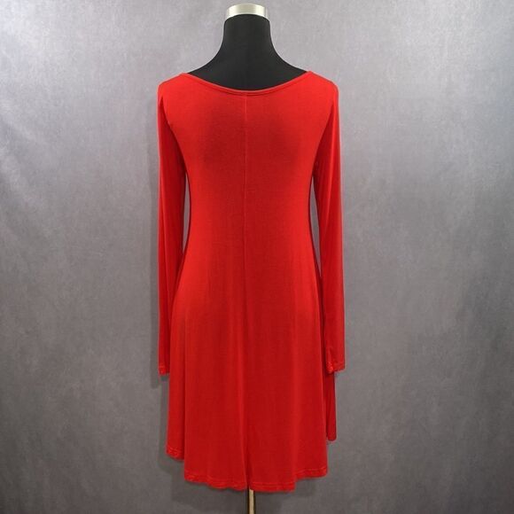 Red Asymmetrical Hemline Dress  Size Small - Picture 4 of 4